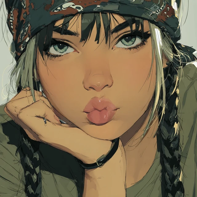 Cute Girl Portrait Painting