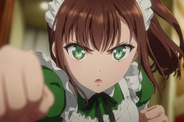 Anime Maid Fighter Action Shot