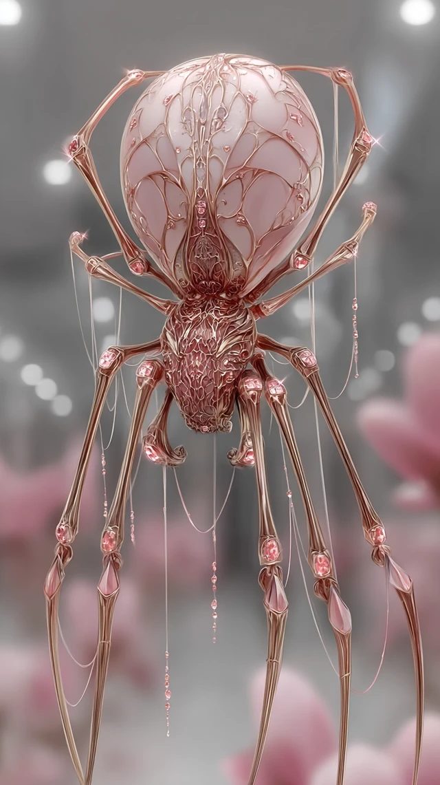 Elegant Gothic Spider Illustration