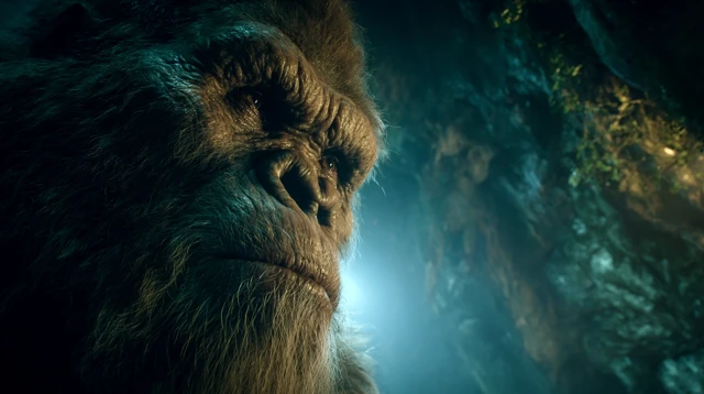 Colossal Bigfoot Head in Cave