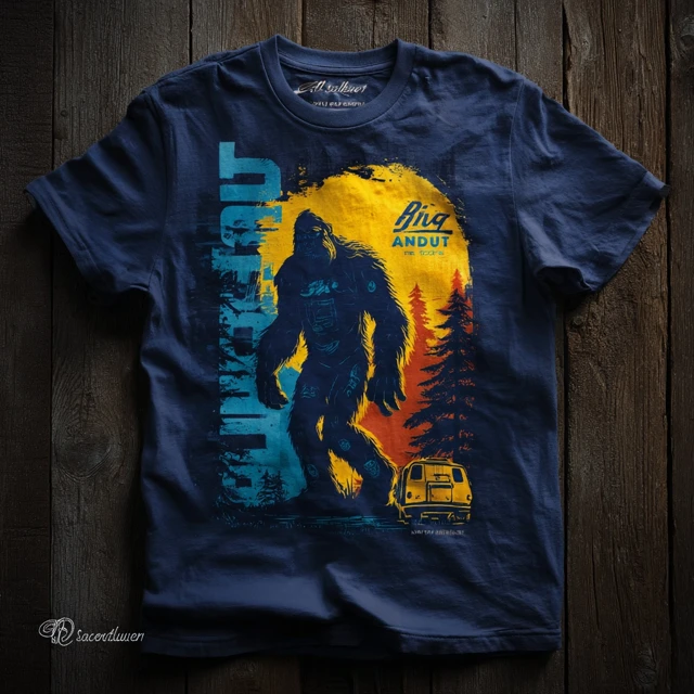 Bigfoot Camp Adventure T-Shirt Design