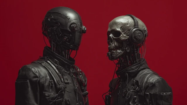 Cyberpunk Cyborg Battle Gear Horror Style
