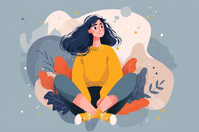 Self Confidence and High Self Esteem Illustration