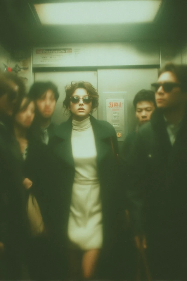 Woman in Lift Portrait Photography
