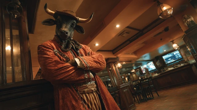 Devil Gaucho in Sports Bar Art Style
