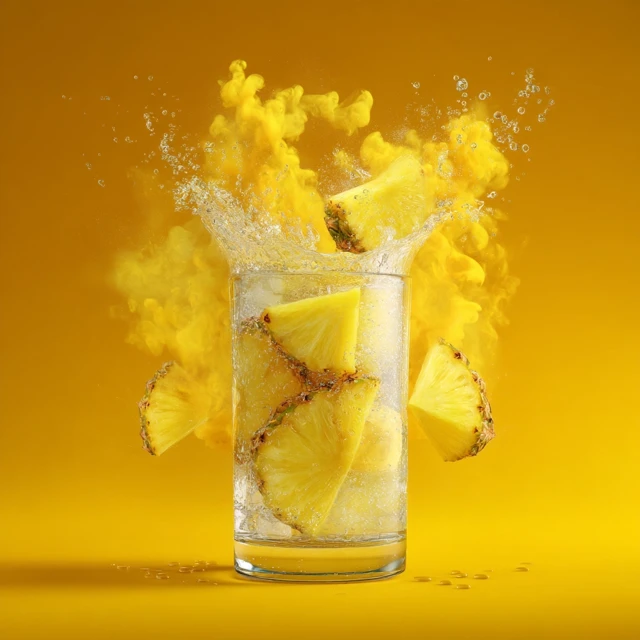 Pineapple Water Splash Refreshing Drink