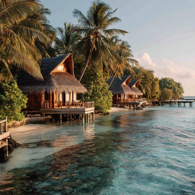 Baros Maldives Luxury Overwater Villas Sunset View