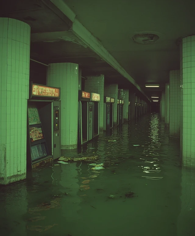 Eerie Arcade Tunnel Analog Horror Snapshot