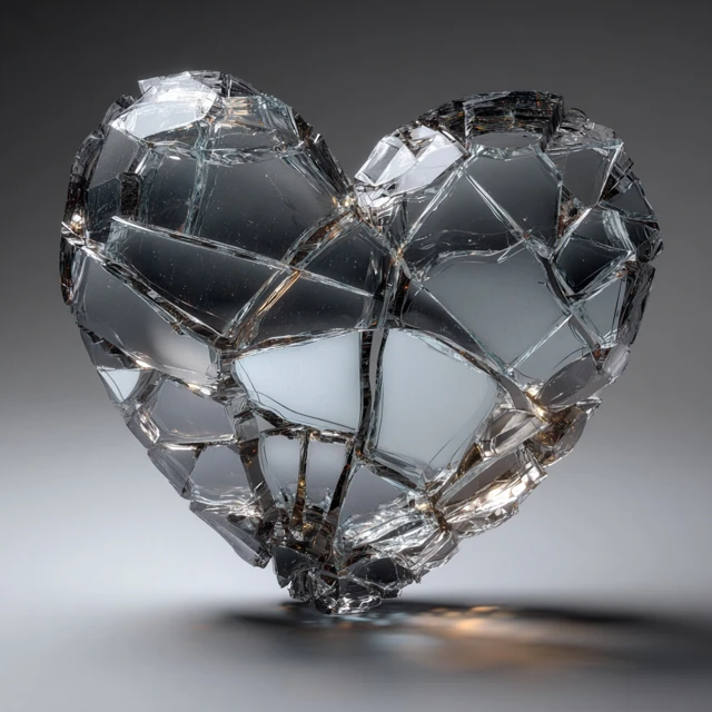 Shattered Heart Broken Glass Concept Art