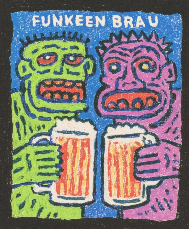 Funkenbrau Beer Abstract Art