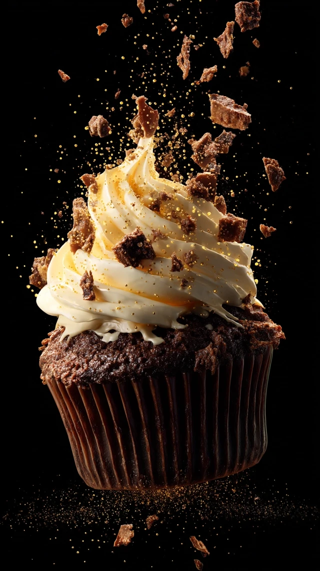 Chocolate Cupcake Explosion Vanilla Frosting
