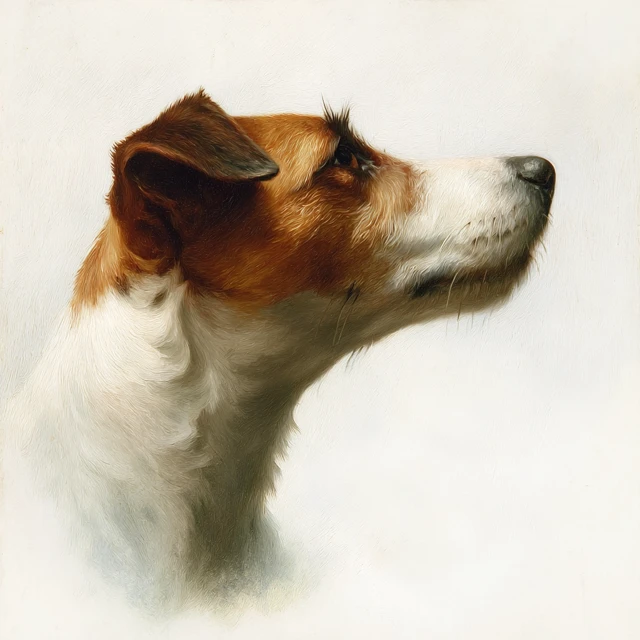 Jack Russell Terrier Portrait by John Singer Sargent