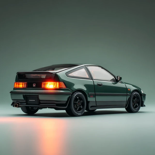 Honda CRX R-Type S1 (1992) Diecast Model in Racing Green Metallic