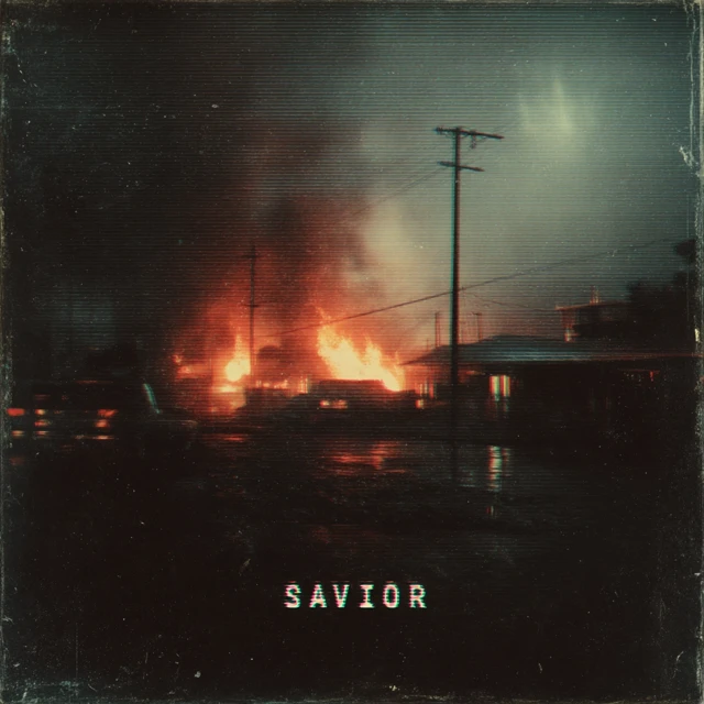 SAVIOR Cover Art Retro Futuristic Aesthetic