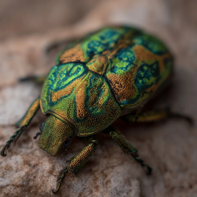 Jeweled Scarab Beetle Nature Photography