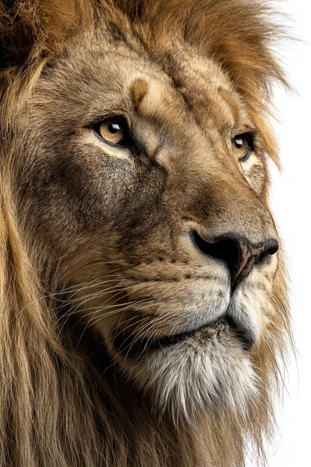 Lion Face Portrait Close Up Photography