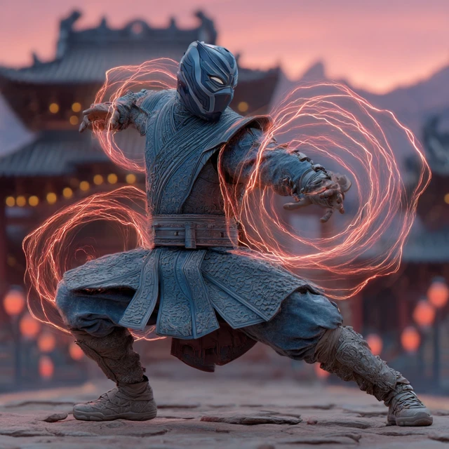 Marvels Shi ar Warrior in Action