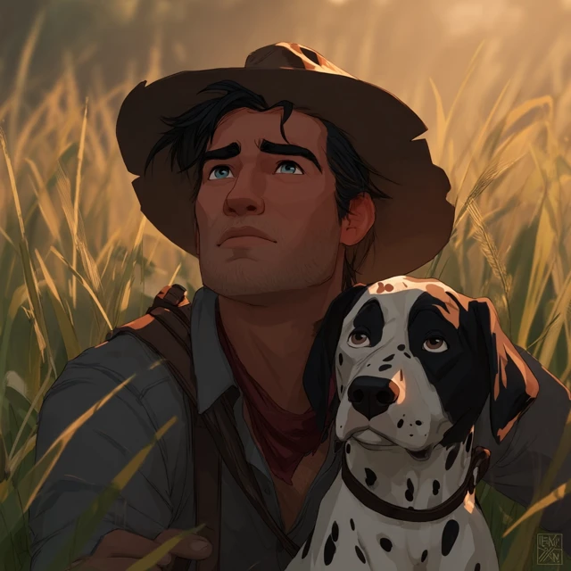 Arthur Morgan and Dalmatian Disney Style