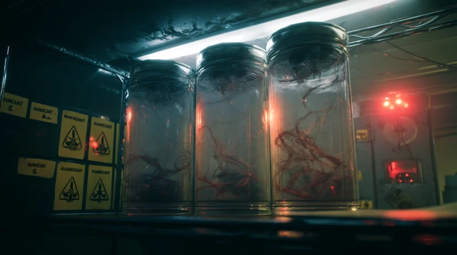 Horror Lab: Terrifying Creatures in Liquid Containment