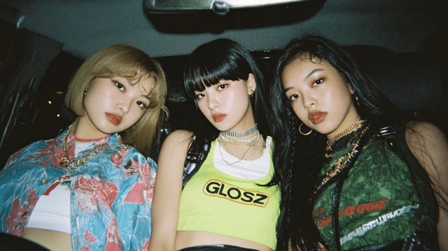 Kpop Idols in Hip Hop Style Fashion Photoshoot