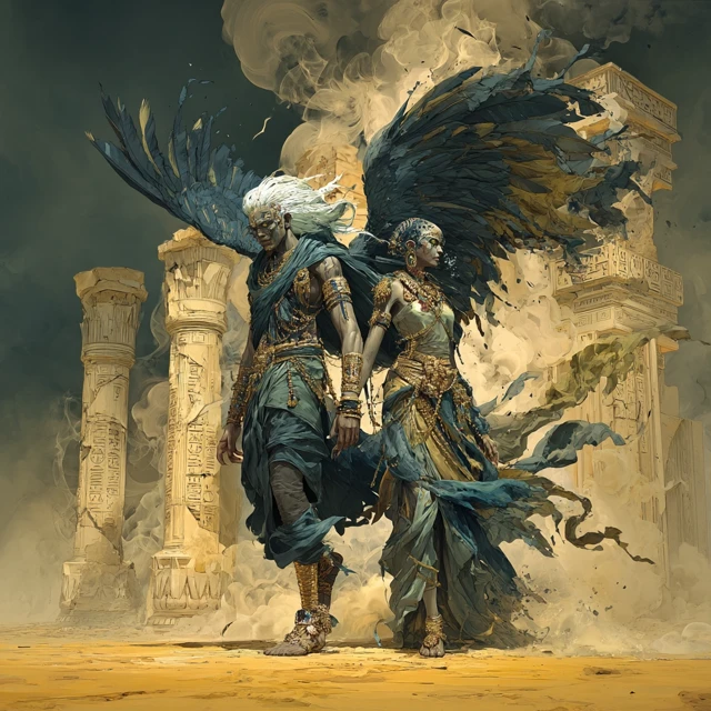 Nergal and Ereshkigal Mesopotamian Demon King and Queen