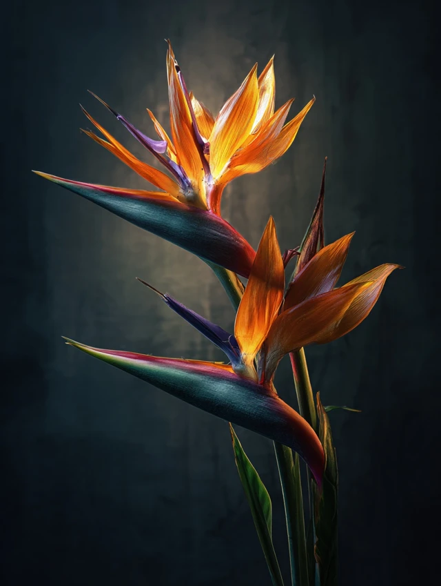 Bird of Paradise Flower Dramatic Floral Photography