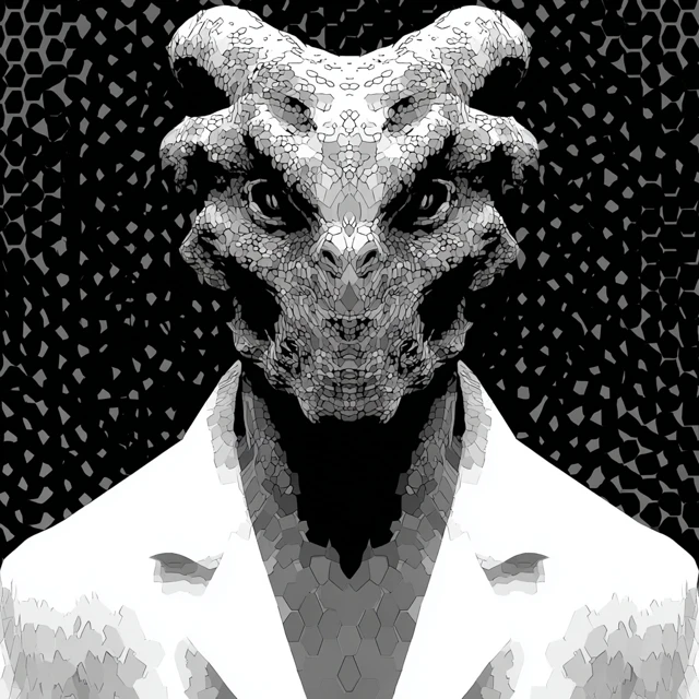 Grotesque Alien Doctor SciFi Illustration