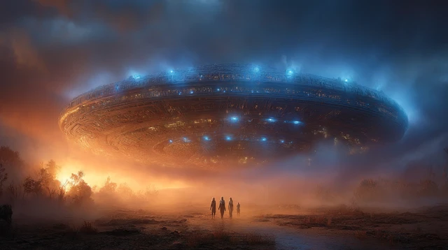 Alien Encounter SciFi Book Cover Art
