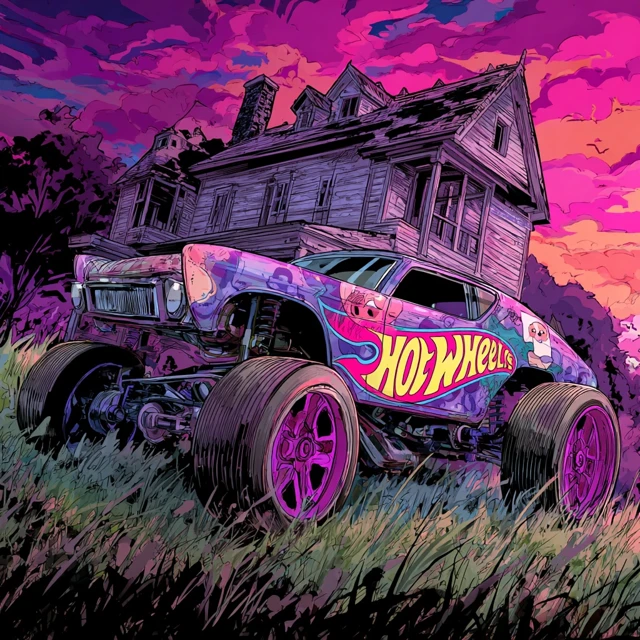 Courage the Cowardly Dog Hot Wheels Illustration