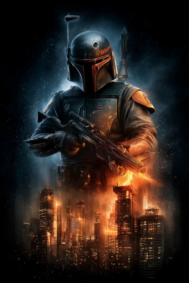 Boba Fett Video Game Poster Dramatic Art