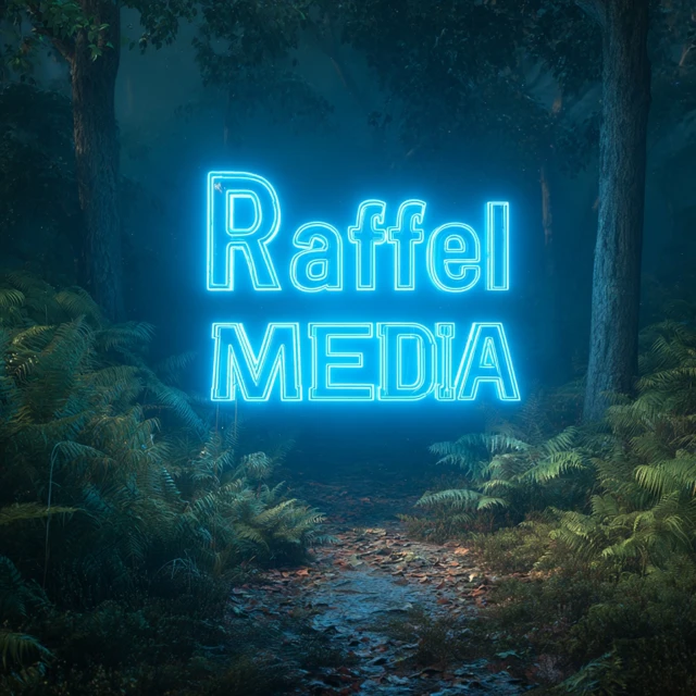 Neon Sign in Forest Advertising Raffel Media