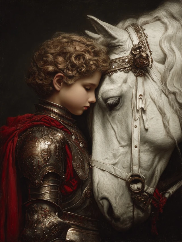 King Arthur Courageous Knight Oil Painting