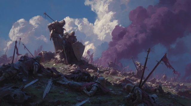 Aftermath of Battle Fantasy Art