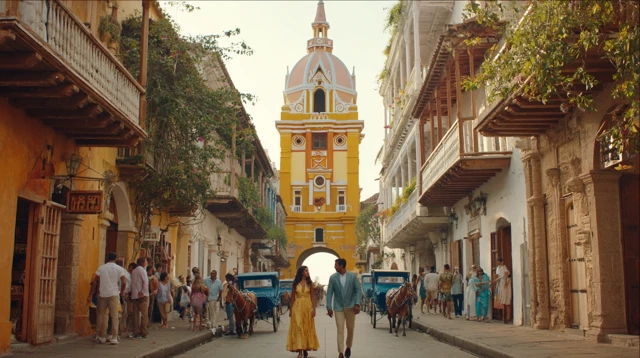 Cartagena Clock Tower Shahid Kapoor Kriti Sanon