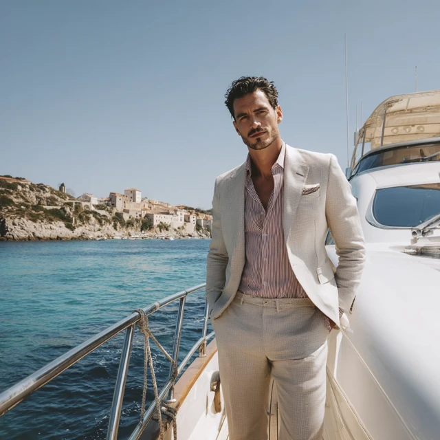 GQ Photo on a Yacht Mediterranean Luxury