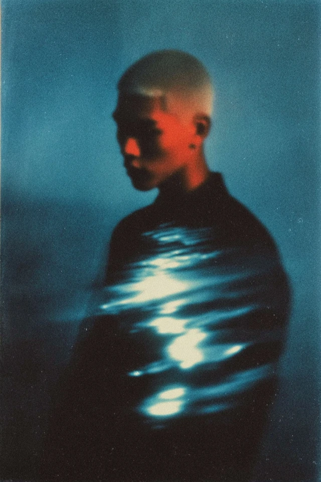 Japanese Punk Portrait Glowing Ethereal Dreamy