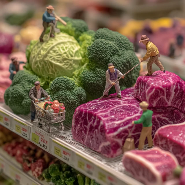 Miniature Grocery Shopping Realistic Food Photography