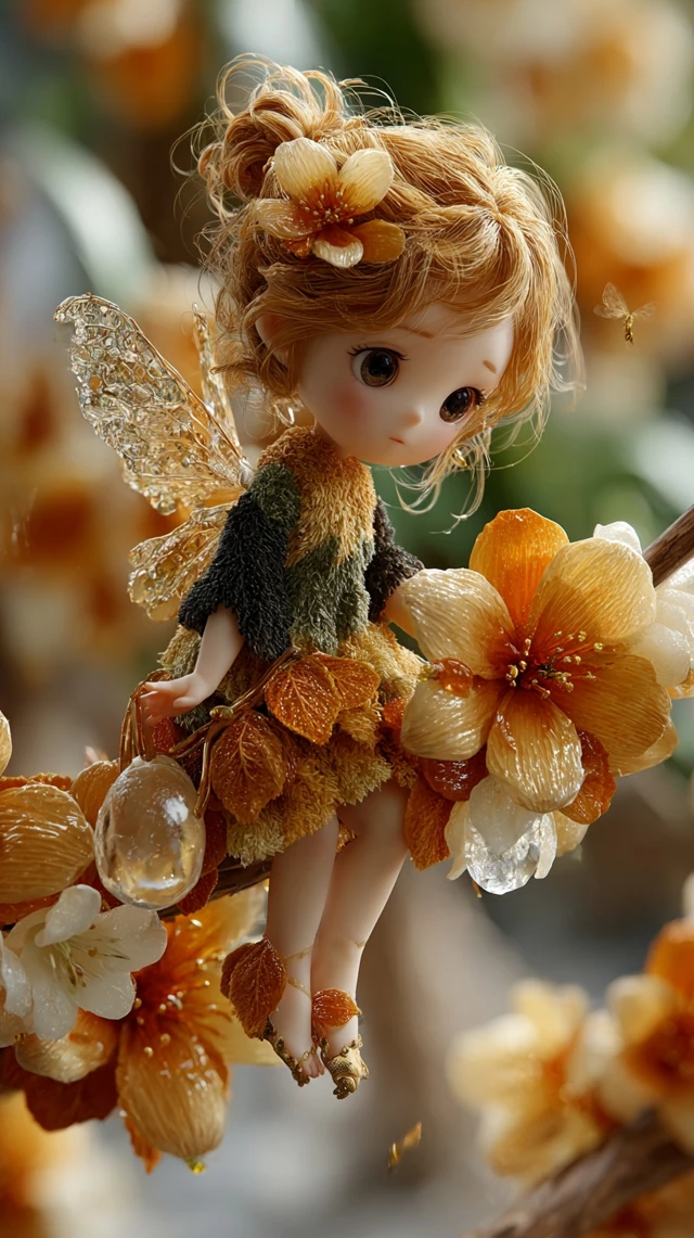 Honey Plum Fairy Beautiful 3D Rendered Pixart