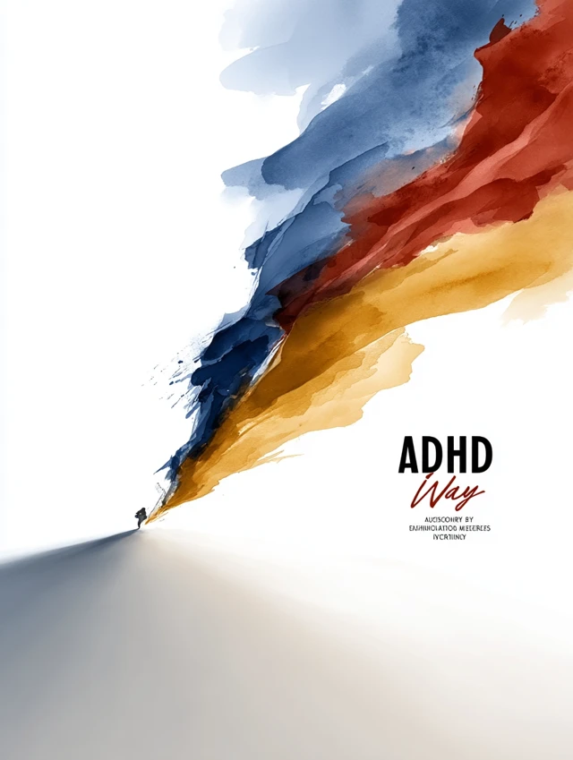 ADHD My Way: Book Cover Design - Abstract and Modern