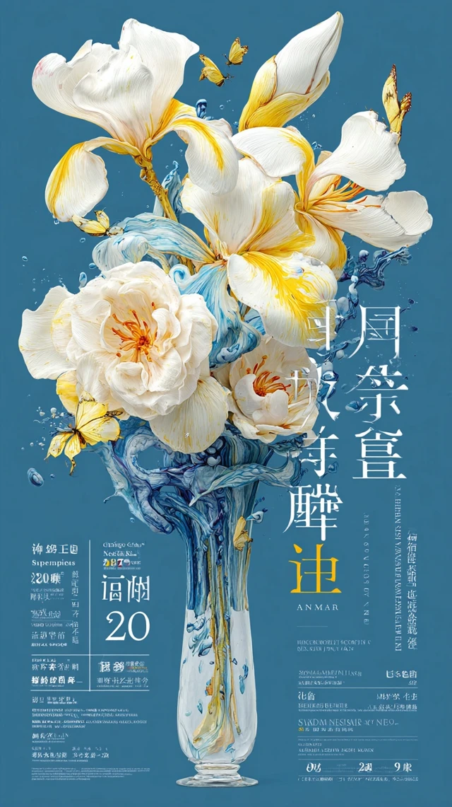 Floral Art Illustration City and Nature