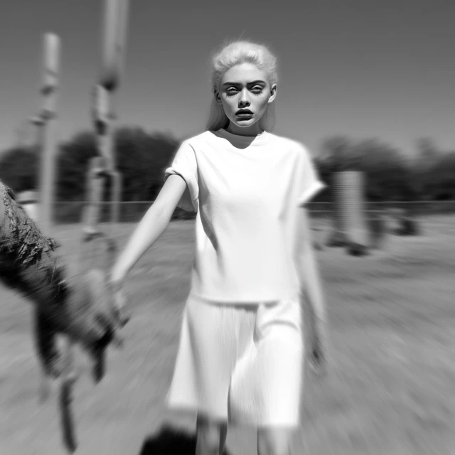 Social Horror Photography Black and White