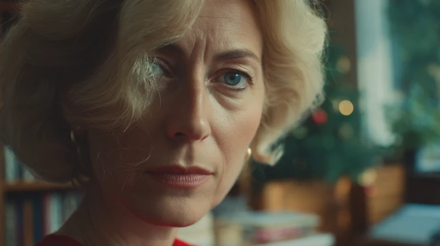 Angry Woman in EU Office - Color Photography