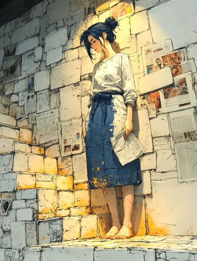 Manga Artist In Despair Cinematic Manga Illustration
