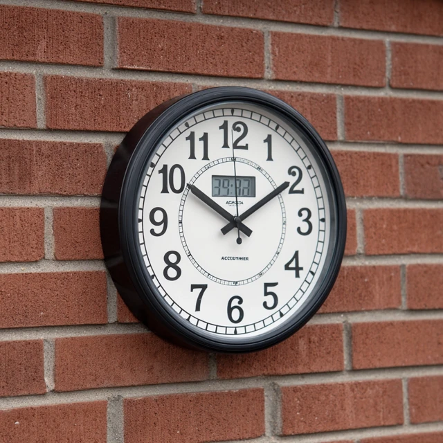 Andy Starr Wall Clock with Temperature and Weather Display