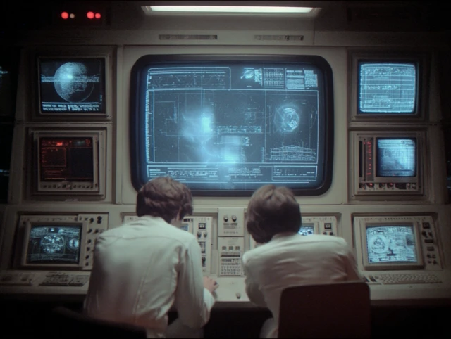 Retro Science Fiction 1970s Computer Screenshot