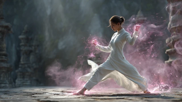 Vietnamese Martial Artist with Magical Energy