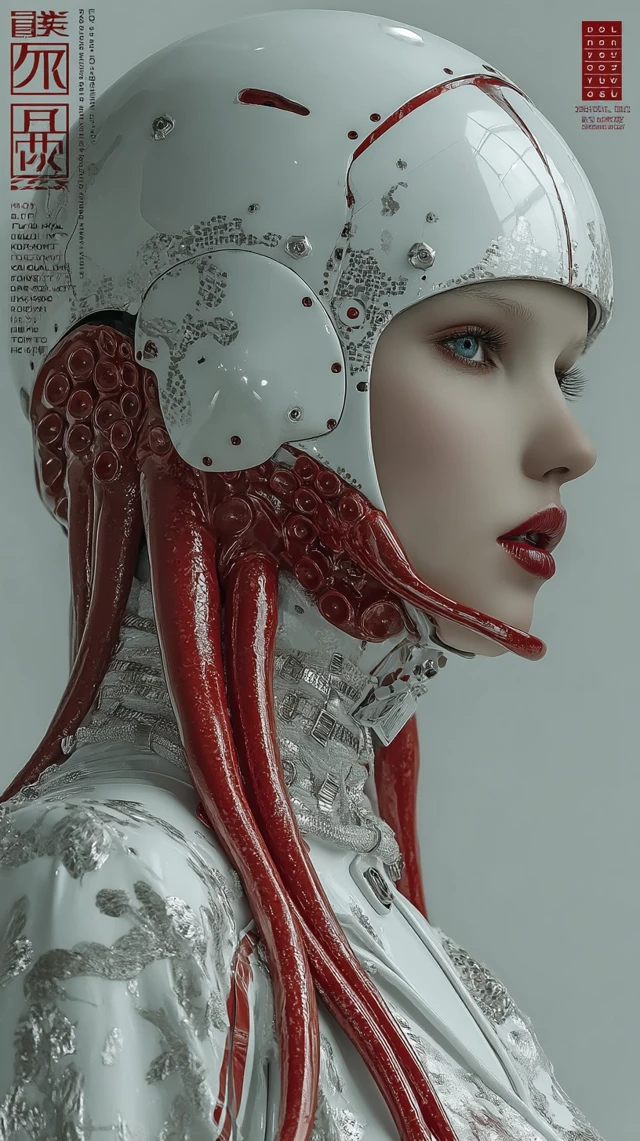 Futuristic Octopus Cosplay Cyberpunk Korean Lady