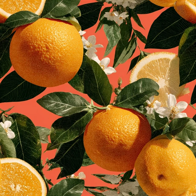 Orange Citrus Fruit Illustration Tropical