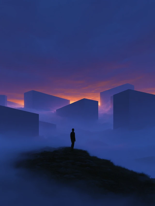 Surreal Sci-Fi Landscape Ethereal Atmosphere