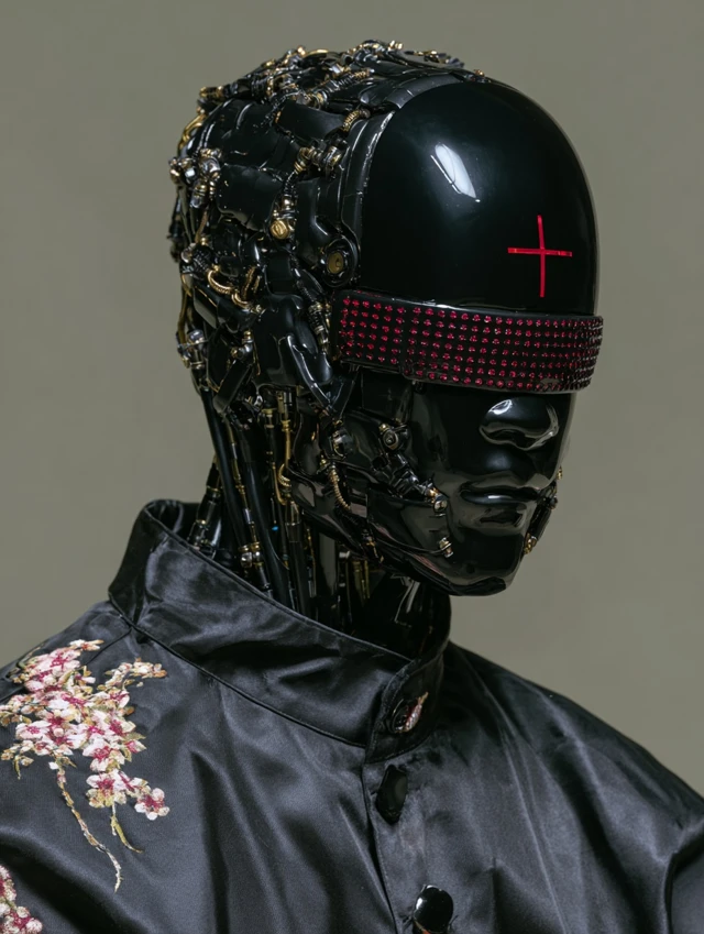 Cyberpunk Robot Portrait Photorealism